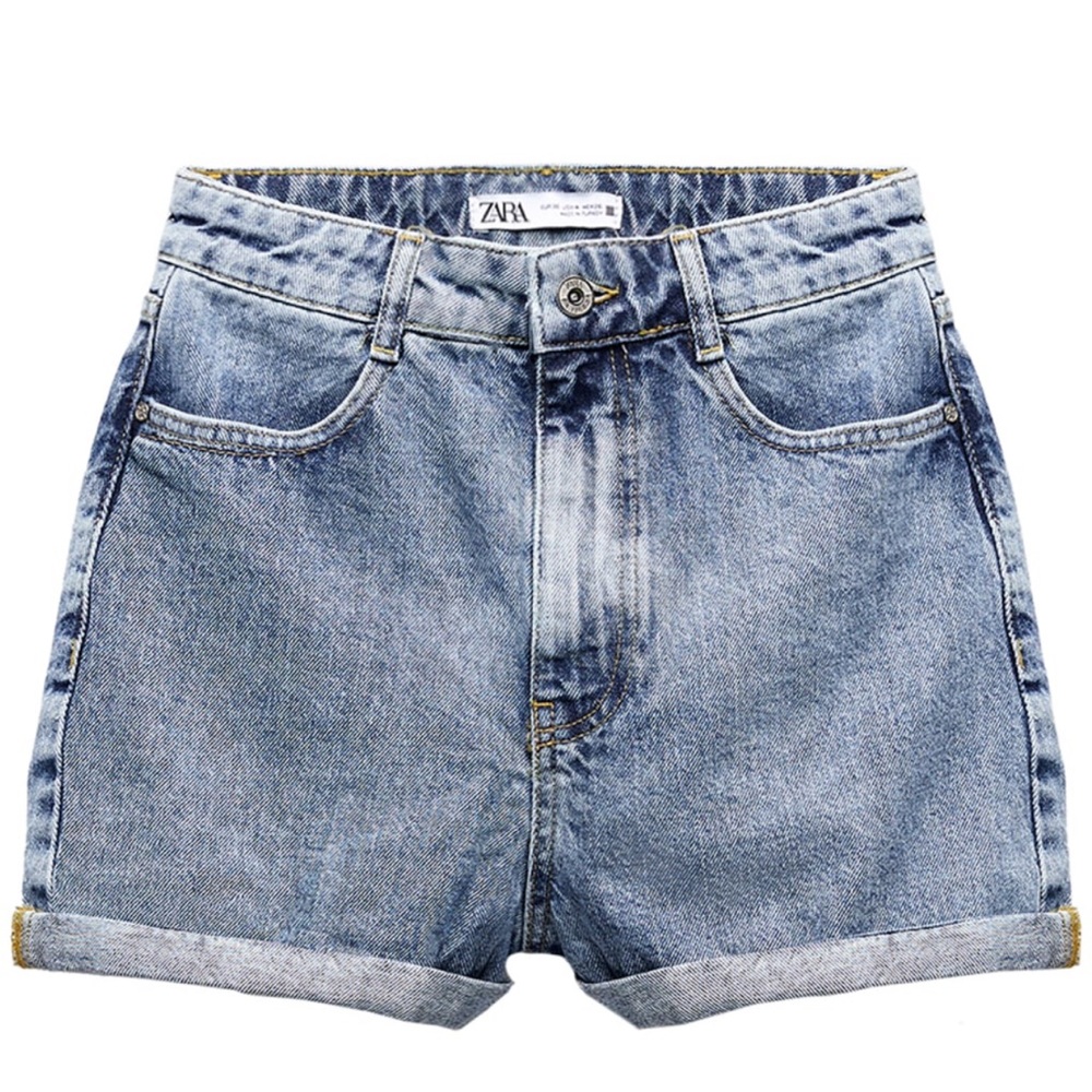 Zara high waisted jeans shorts